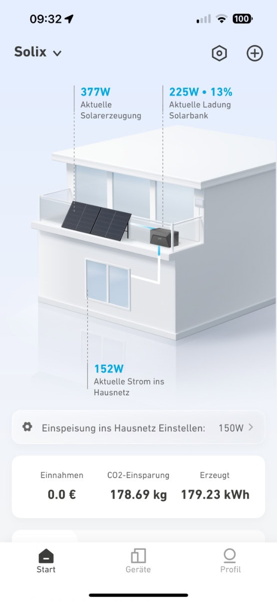 Anker SOLIX Solarbank App Dashboard