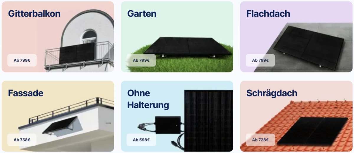 Preise für Priwatt Balkonkraftwerke