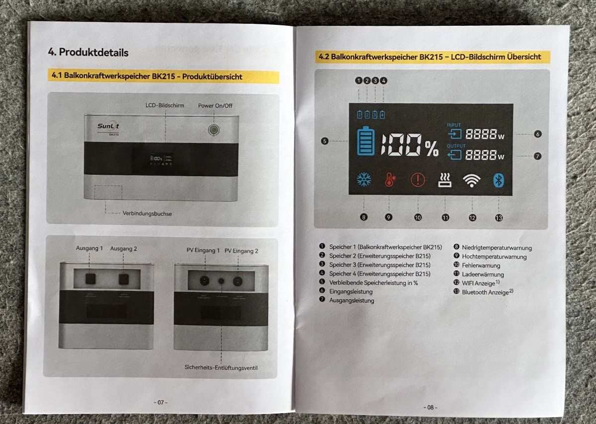 Sunlit BK215 Anleitung
