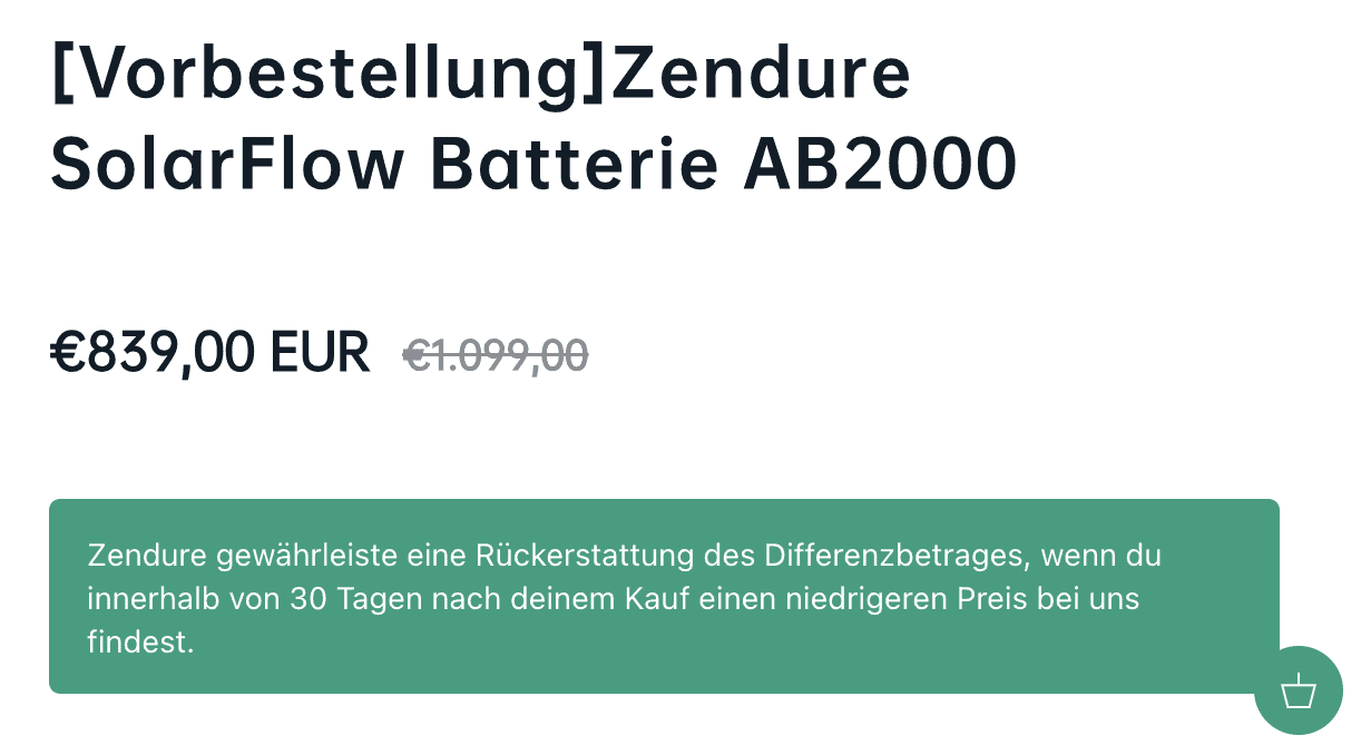 solarflow ab2000 vorbestellung