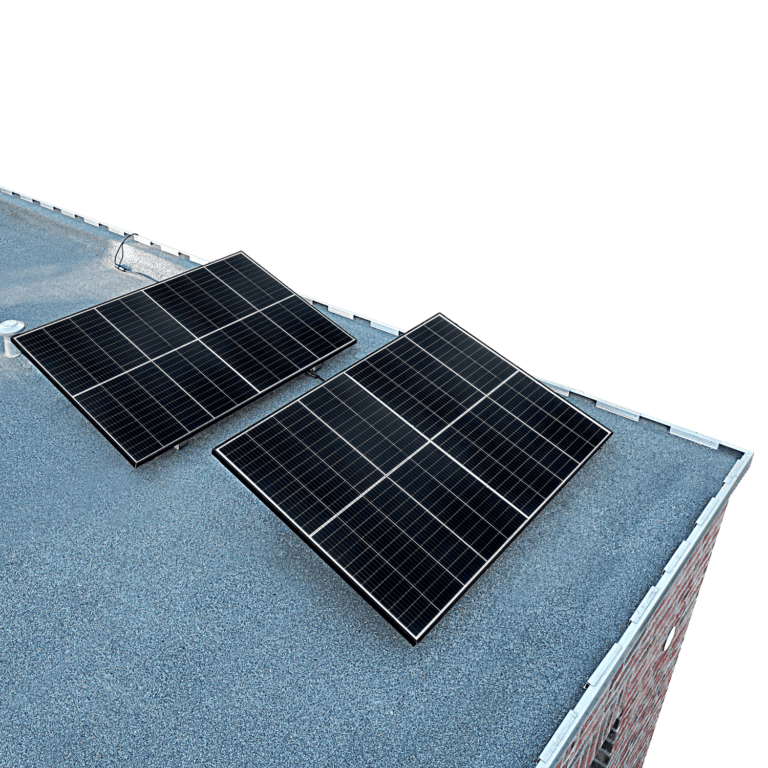 Kleines Kraftwerk Flachdach Duo 820Wp